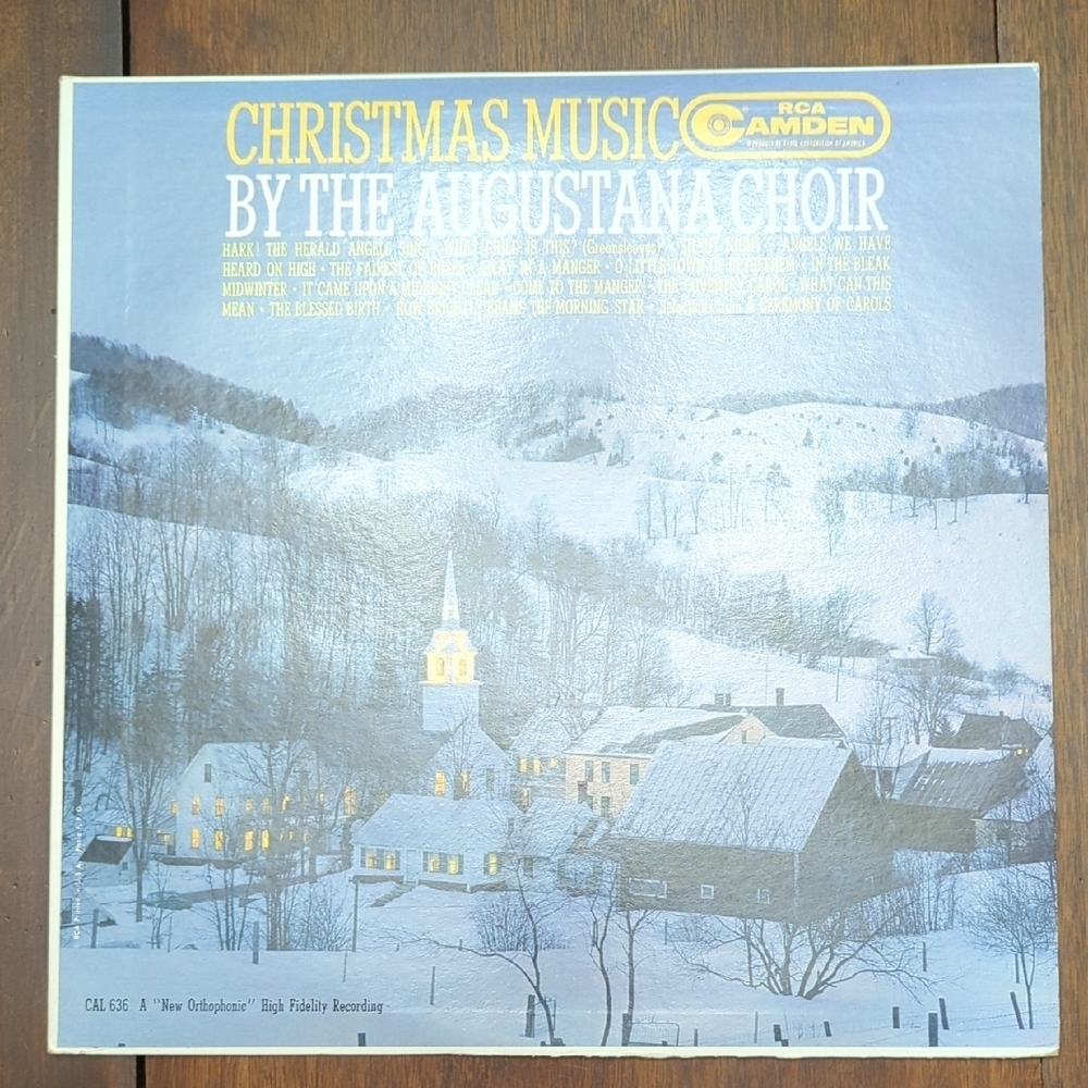 Christmas Music: By The Agustana Choir, LP Record 1960